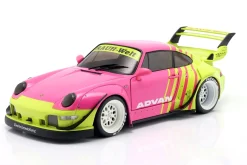 Porsche 911 (993) RWB Rauh-Welt Advan 2024 pink / gelb 1:18 Solido