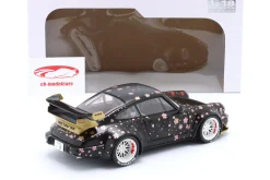 Porsche 911 (964) RWB Rauh-Welt Aoki 2021 schwarz mit Dekor 1:18 Solido
