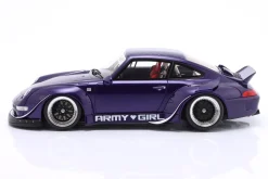 Porsche 911 (993) RWB Rauh-Welt Army Girl 2015 lila 1:18 GT-Spirit
