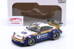 Porsche 911 (964) RWB Rauh-Welt 2022 blau / weiß / rot / gold 1:18 Solido
