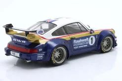 Porsche 911 (964) RWB Rauh-Welt 2022 blau / weiß / rot / gold 1:18 Solido