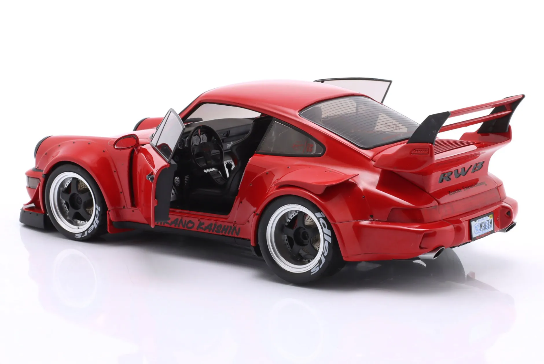 Porsche 911 RWB Rauh-Welt Bodykit Taikano Kaishin 2024 rot / schwarz 1:18 Solido