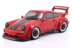 Porsche 911 RWB Rauh-Welt Bodykit Taikano Kaishin 2024 rot / schwarz 1:18 Solido