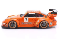 Porsche 911 (993) RWB Rauh-Welt Bodykit Jägermeister #7 2020 orange 1:18 Solido