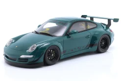 Porsche 911 (997) RWB Rauh-Welt Body Kit Syunkashuto 2021 grün 1:18 GT-Spirit