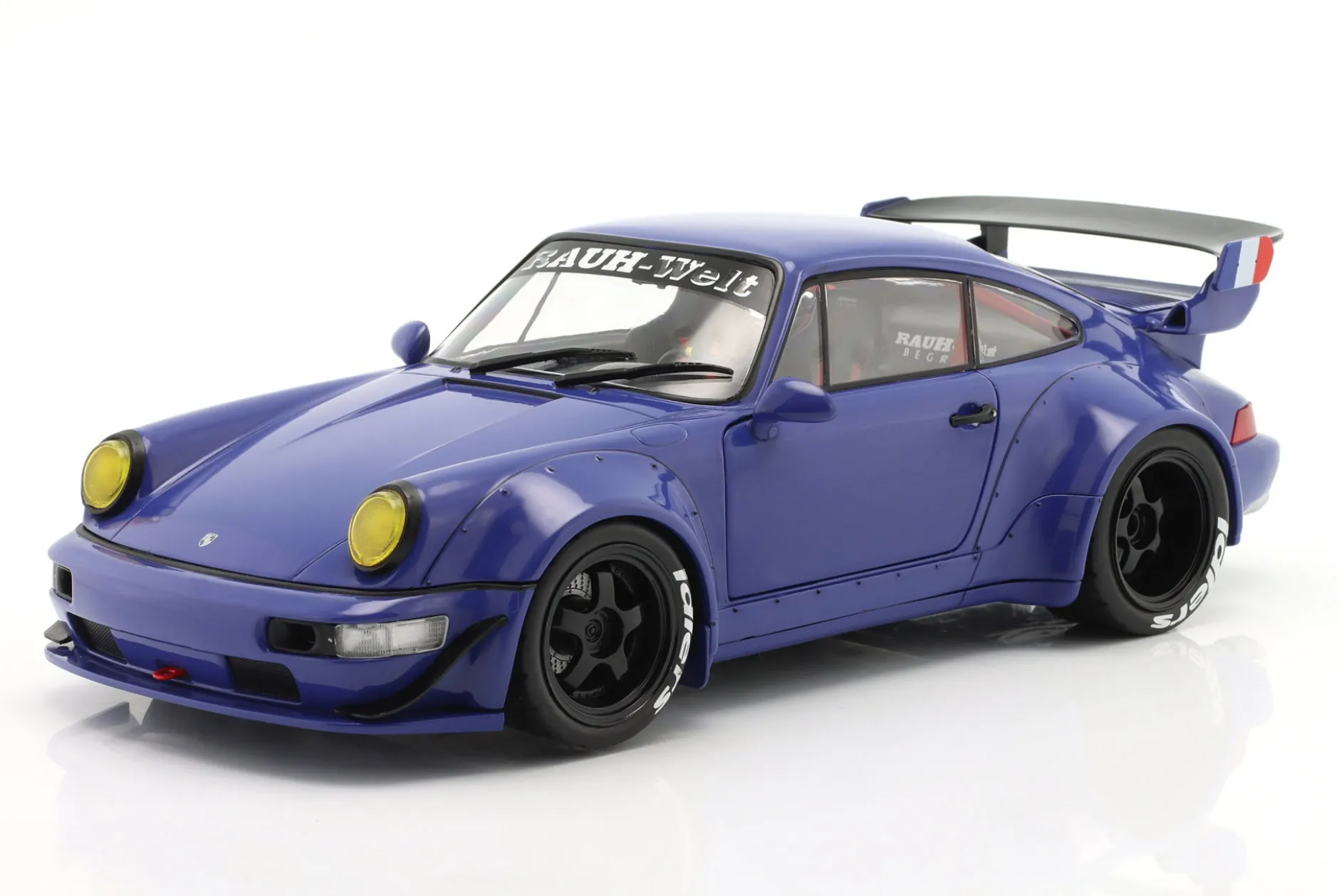 Porsche 911 (964) RWB Rauh-Welt Champagne Baujahr 2017 blau 1:18 Solido