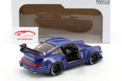Porsche 911 (964) RWB Rauh-Welt Champagne Baujahr 2017 blau 1:18 Solido