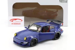 Porsche 911 (964) RWB Rauh-Welt Champagne Baujahr 2017 blau 1:18 Solido