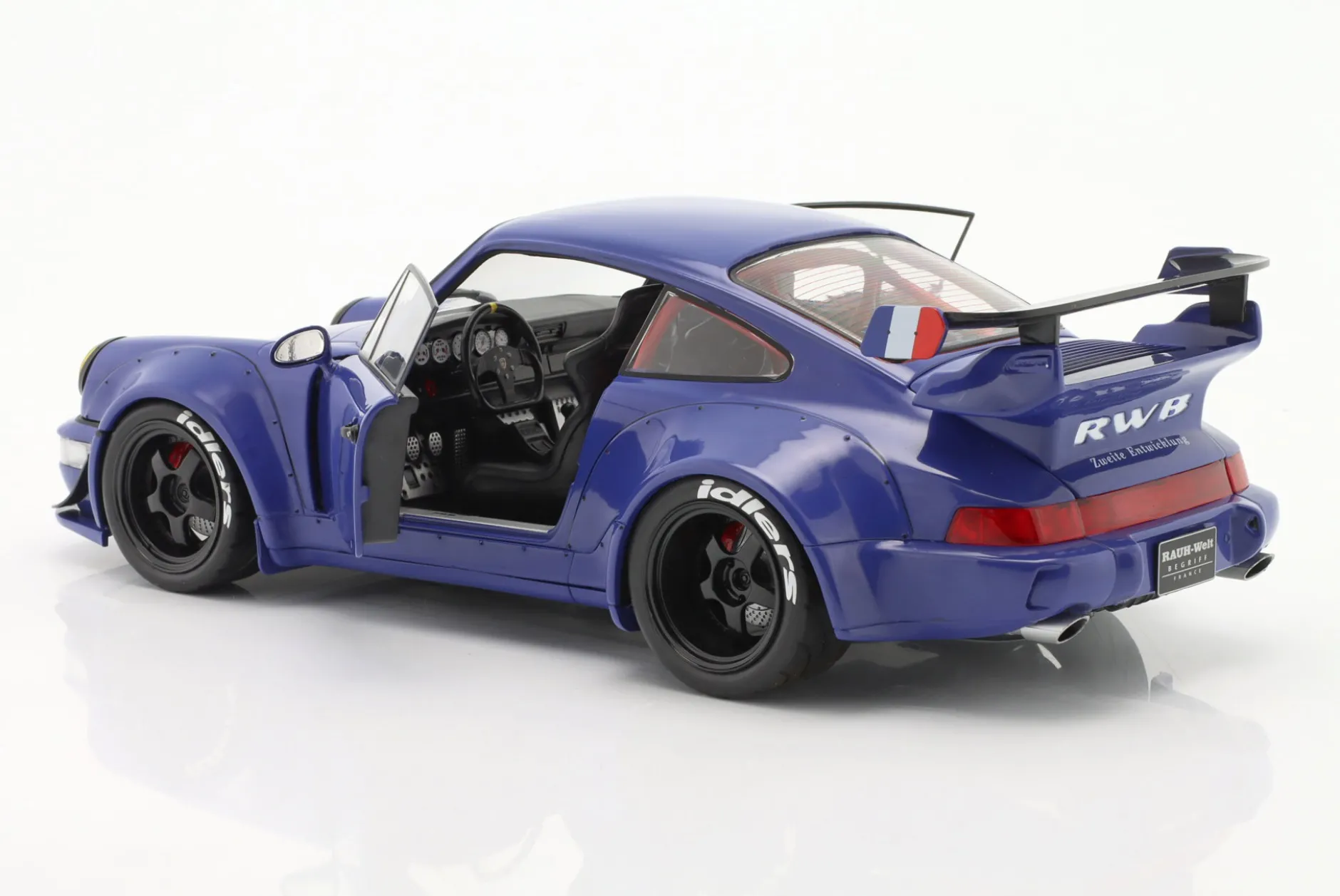 Porsche 911 (964) RWB Rauh-Welt Champagne Baujahr 2017 blau 1:18 Solido