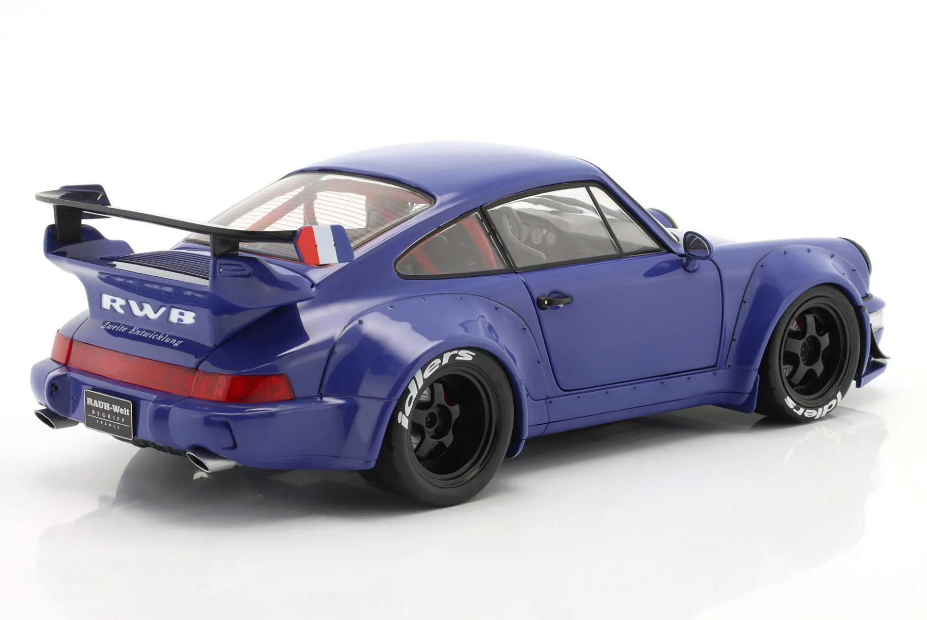 Porsche 911 (964) RWB Rauh-Welt Champagne Baujahr 2017 blau 1:18 Solido