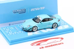 Porsche 911 (997) RWB Rauh-Welt Lomianki hellblau 1:64 Tarmac Works