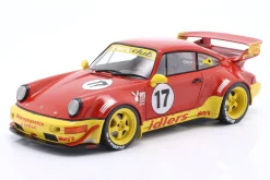 Porsche 911 (964) RWB Rauh-Welt Maty's Idlers 2016 rot / gelb 1:18 Solido