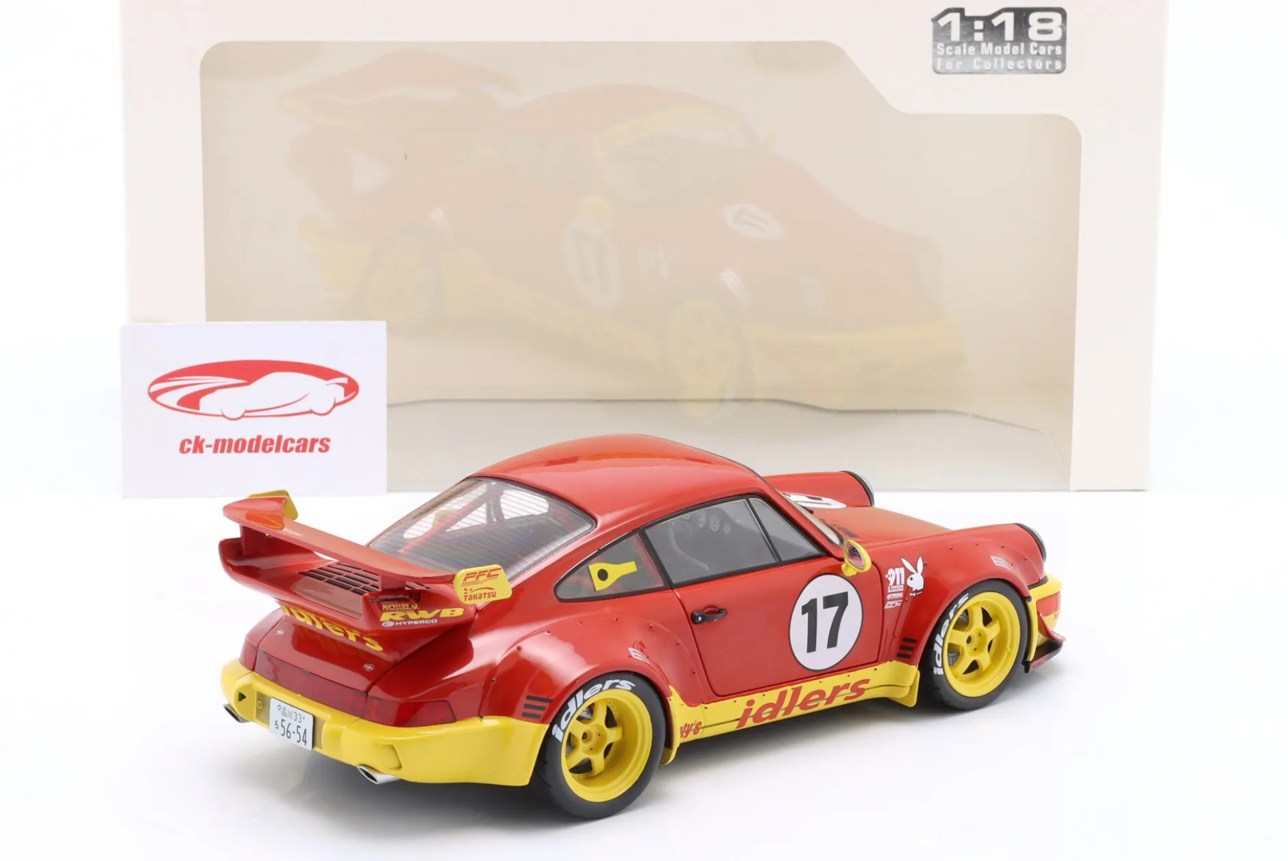 Porsche 911 (964) RWB Rauh-Welt Maty's Idlers 2016 rot / gelb 1:18 Solido