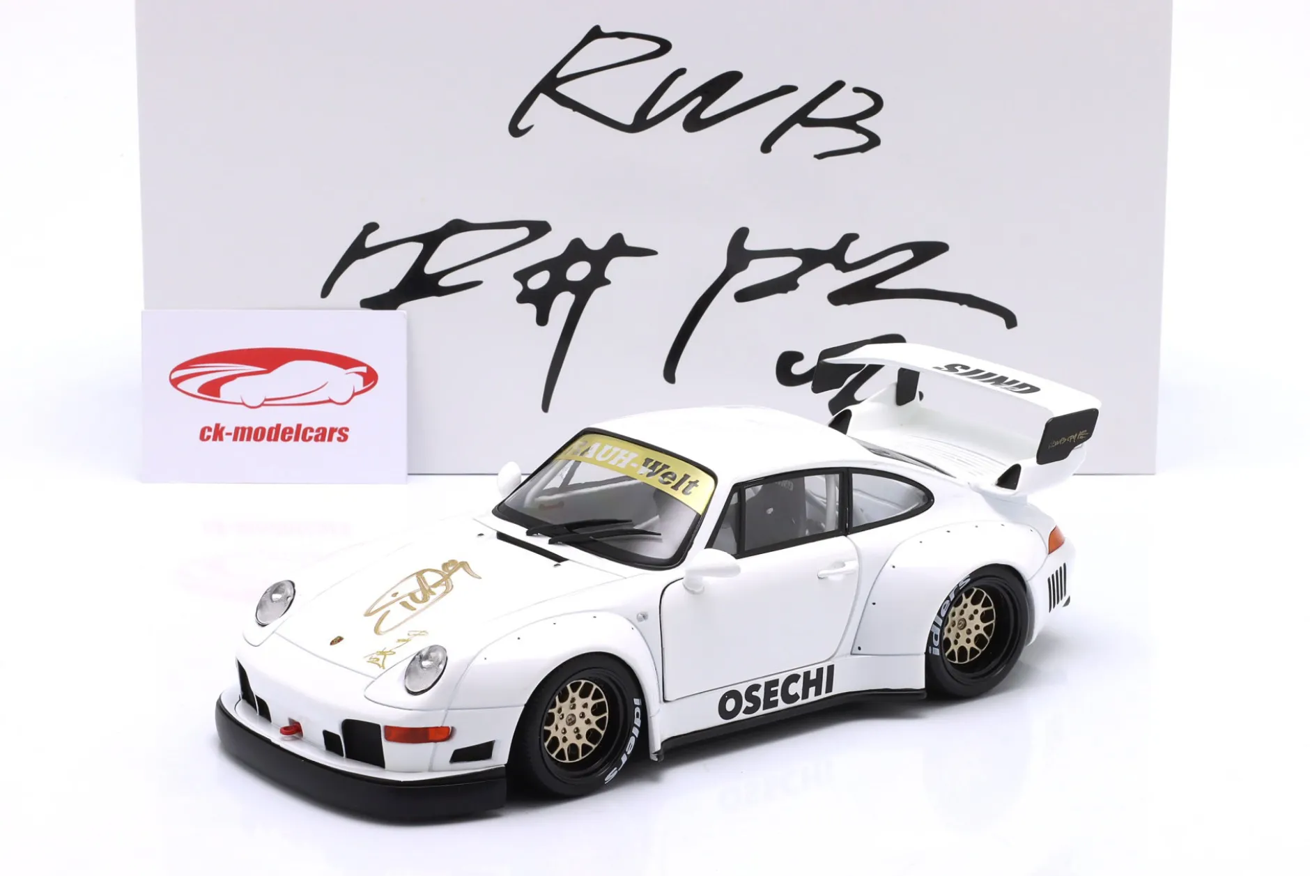 Porsche 911 (993) RWB Rauh-Welt Osechi G2.2 Sidney Hoffmann Signature Edition 1:18 WERK83