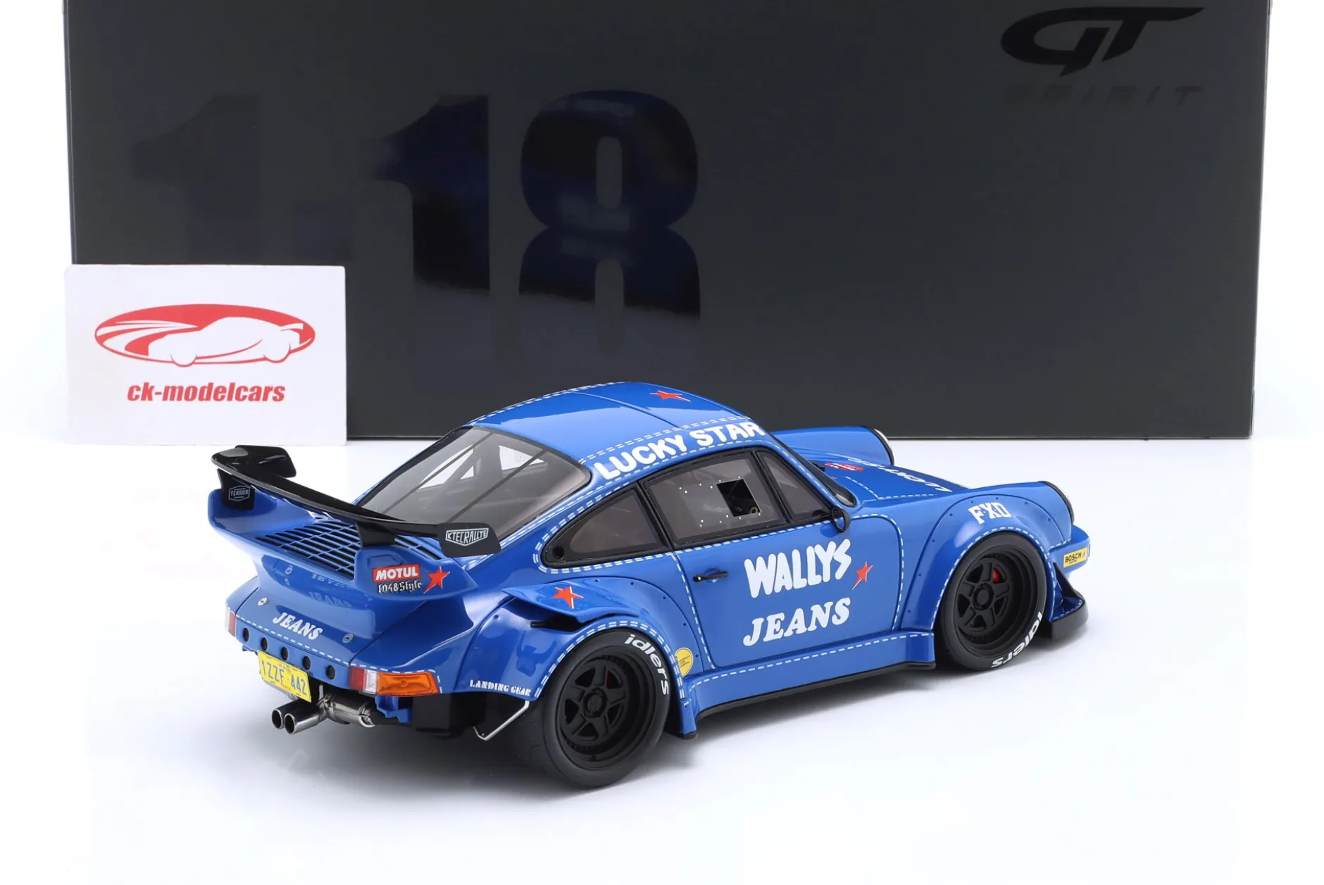 Porsche 911 (964) RWB Rauh-Welt Osho blau 1:18 GT-Spirit