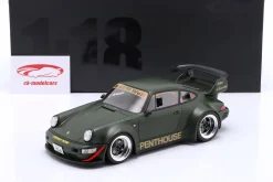 Porsche 911 (964) RWB Rauh-Welt Penthouse 2025 khaki grün 1:18 GT-Spirit