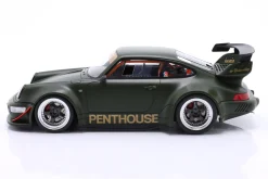 Porsche 911 (964) RWB Rauh-Welt Penthouse 2025 khaki grün 1:18 GT-Spirit
