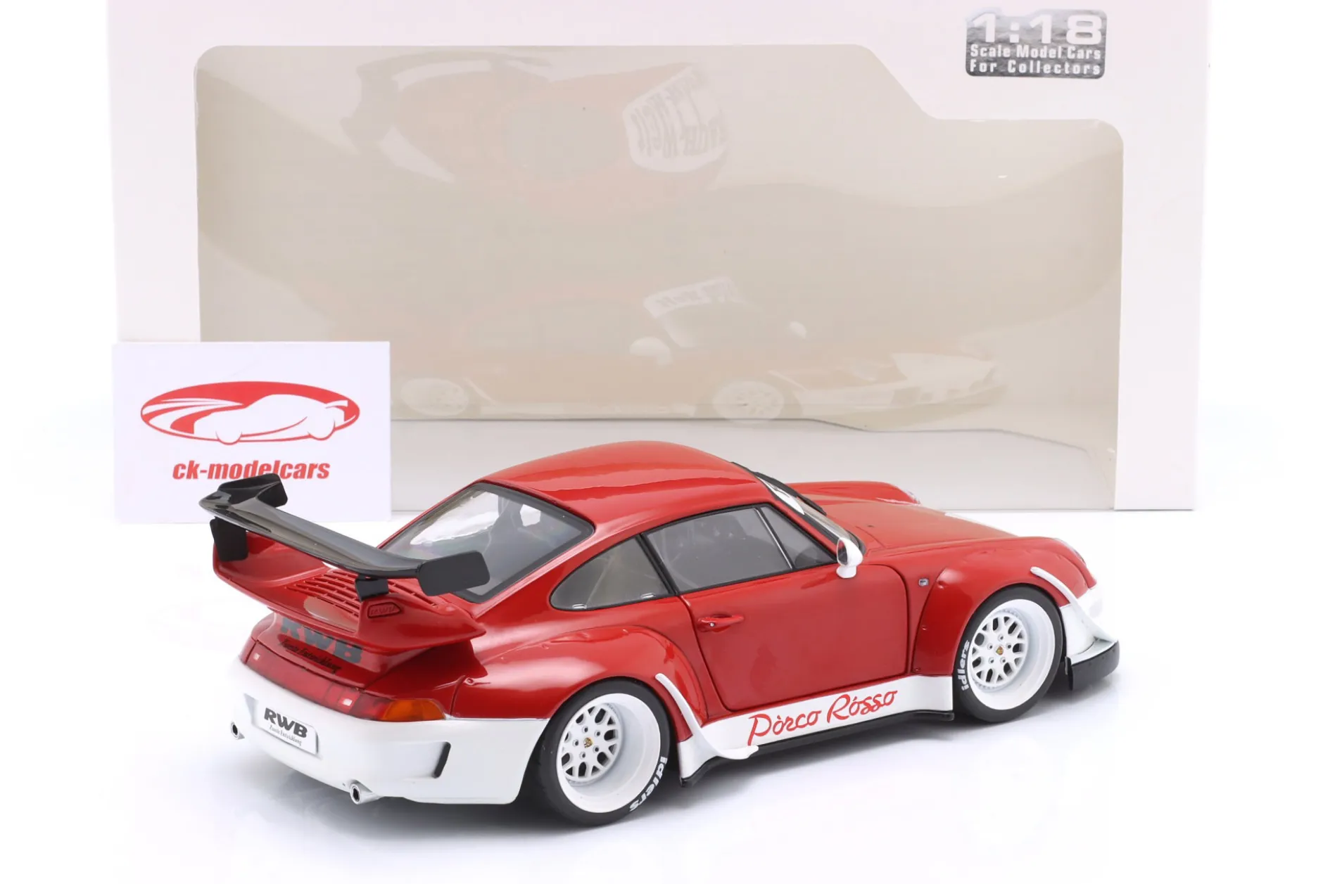 Porsche 911 (993) RWB Rauh-Welt Porco Rosso 2020 rot 1:18 Solido