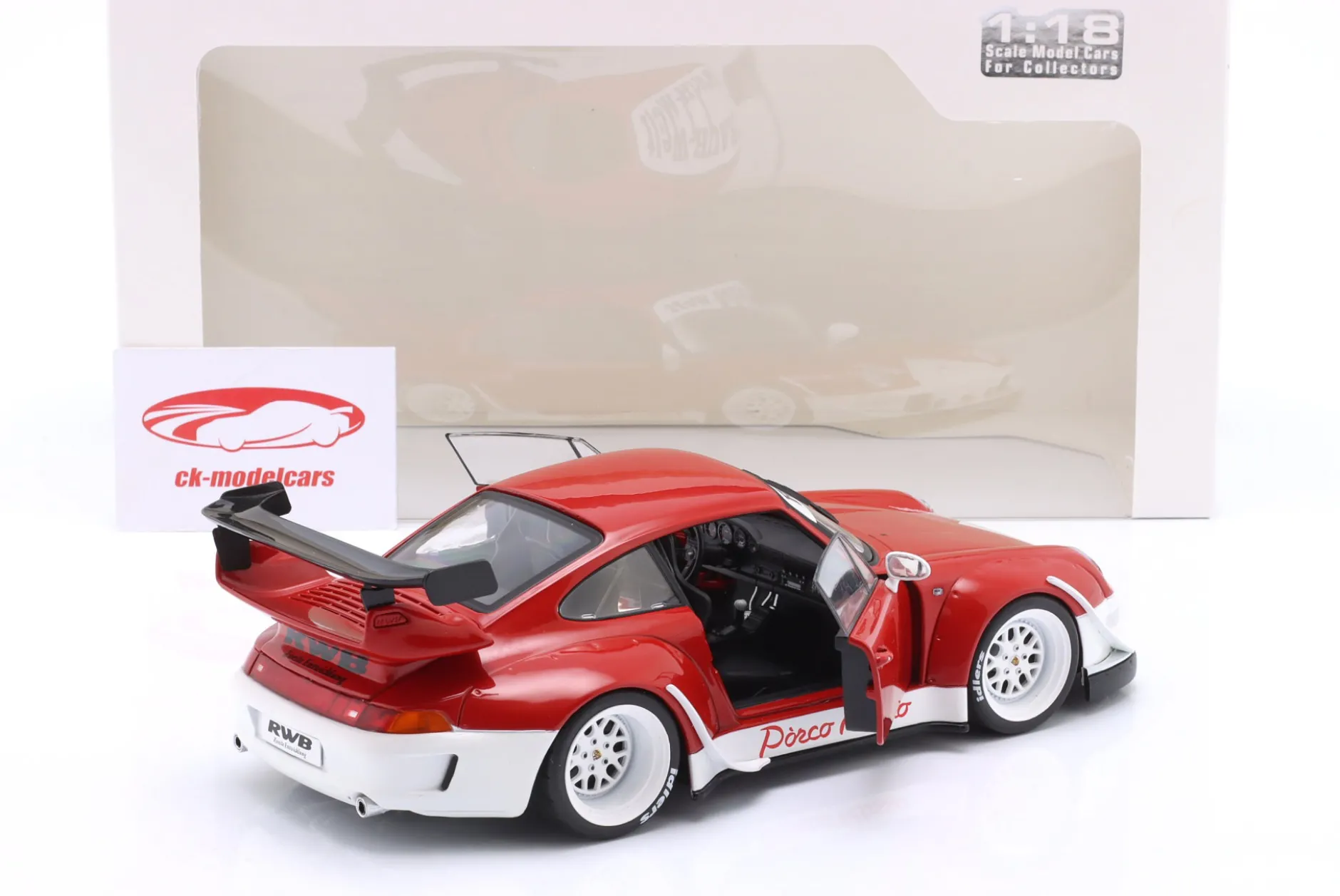 Porsche 911 (993) RWB Rauh-Welt Porco Rosso 2020 rot 1:18 Solido