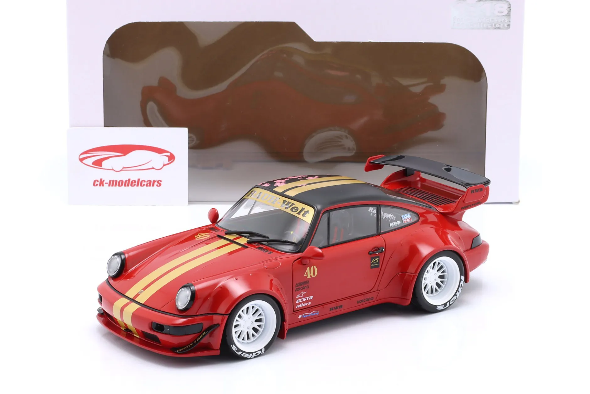 Porsche 911 (964) RWB Rauh-Welt Red Sakura 2021 1:18 Solido