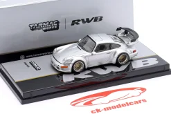 Porsche 911 (964) RWB Rauh-Welt silber metallic 1:64 Tarmac Works