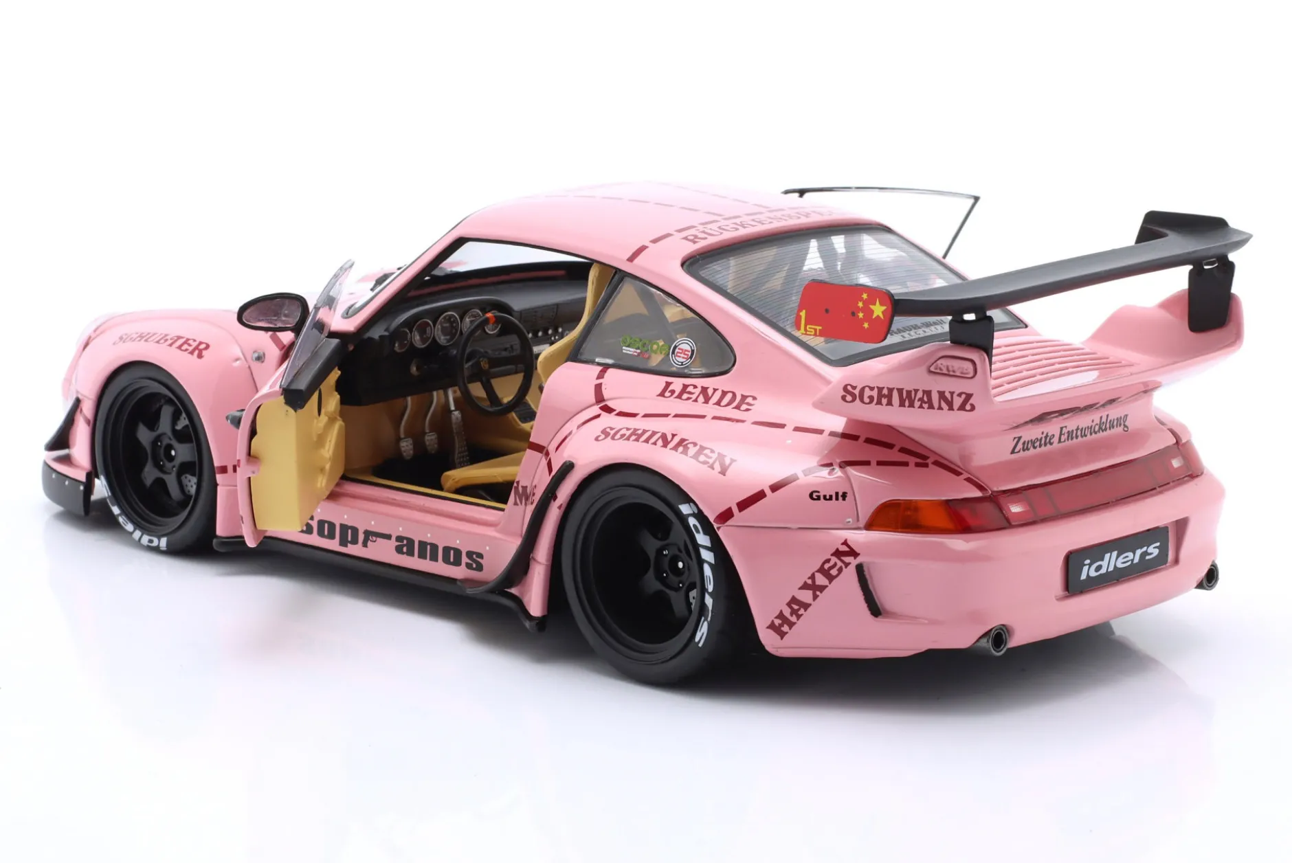 Porsche 911 (993) RWB Rauh-Welt Sopranos Pink Pig 2020 rosa 1:18 Solido