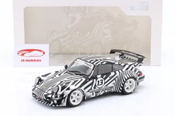Porsche 911 (964) RWB Rauh-Welt THE ZEBRA 2022 weiß / schwarz 1:18 Solido