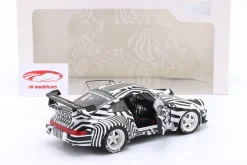 Porsche 911 (964) RWB Rauh-Welt THE ZEBRA 2022 weiß / schwarz 1:18 Solido