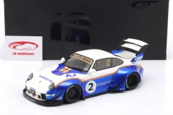 Porsche RWB X LB Walk Rauh-Welt 2023 #2 blau / weiß 1:18 GT-Spirit