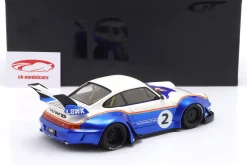 Porsche RWB X LB Walk Rauh-Welt 2023 #2 blau / weiß 1:18 GT-Spirit
