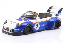 Porsche RWB X LB Walk Rauh-Welt 2023 #2 blau / weiß 1:18 GT-Spirit