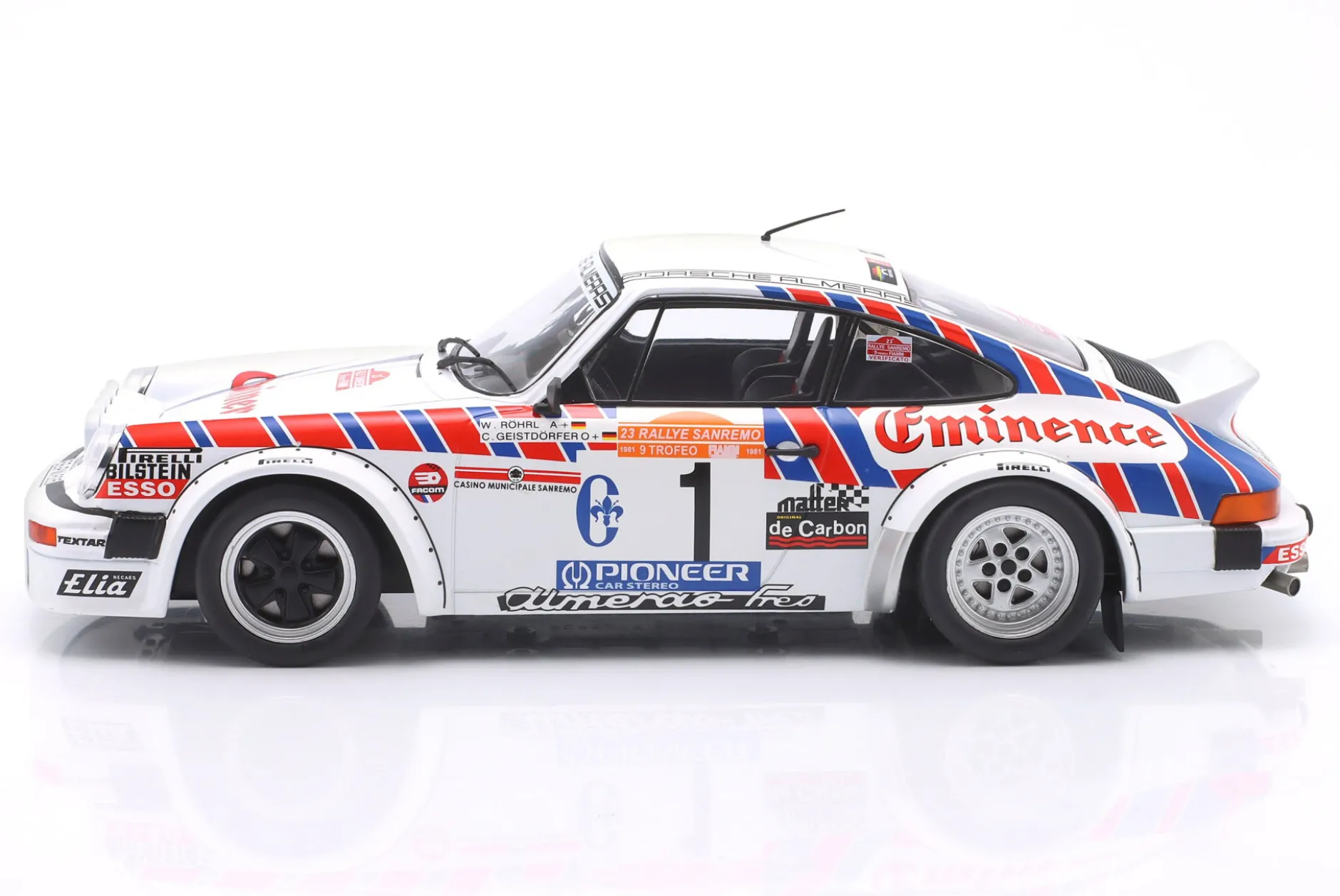 Porsche 911 SC Gr.4 #1 Rallye San Remo 1981 Röhrl, Geistdörfer 1:18 WERK83