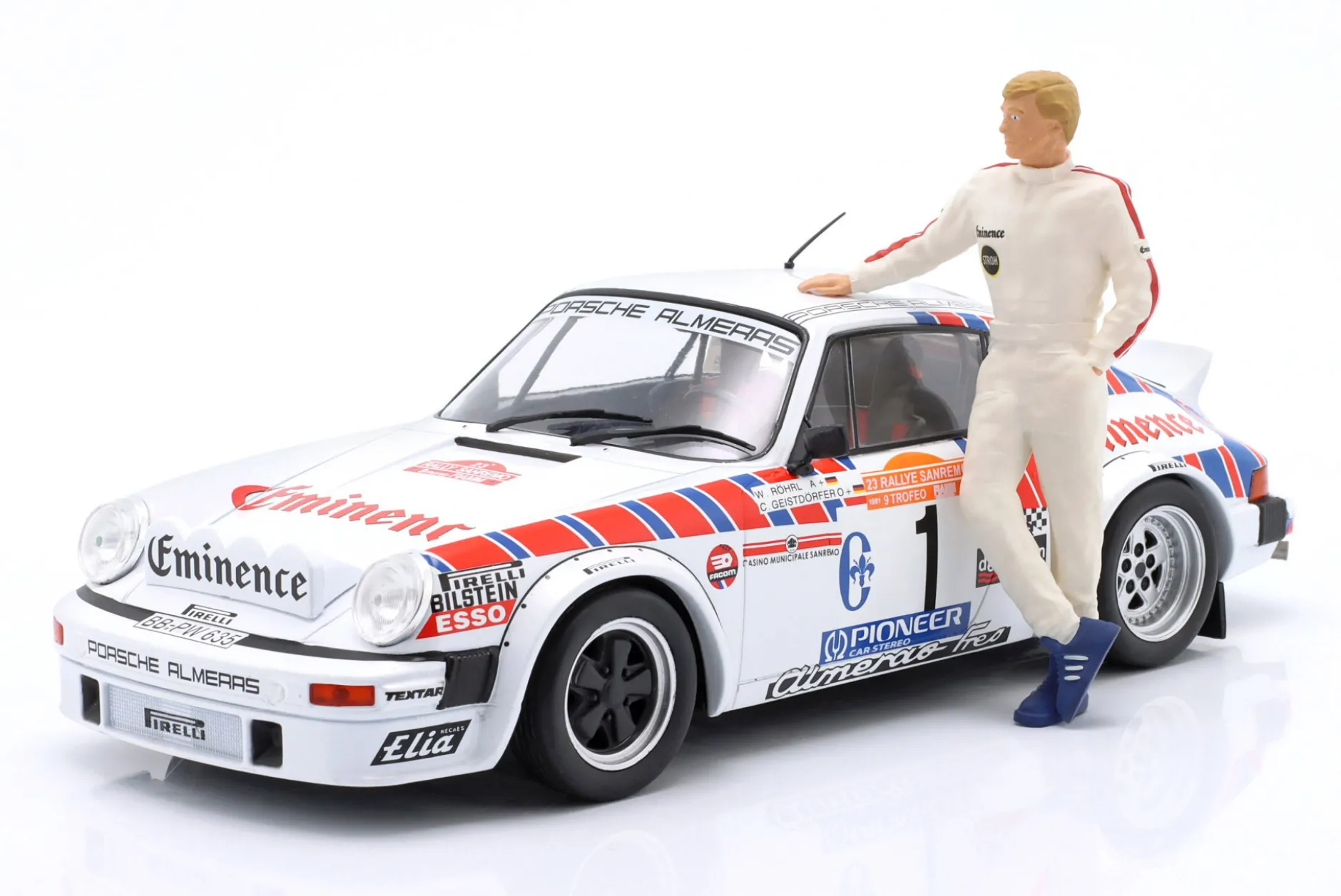 Porsche 911 SC Gr.4 #1 Rallye San Remo 1981 Röhrl, Geistdörfer 1:18 WERK83