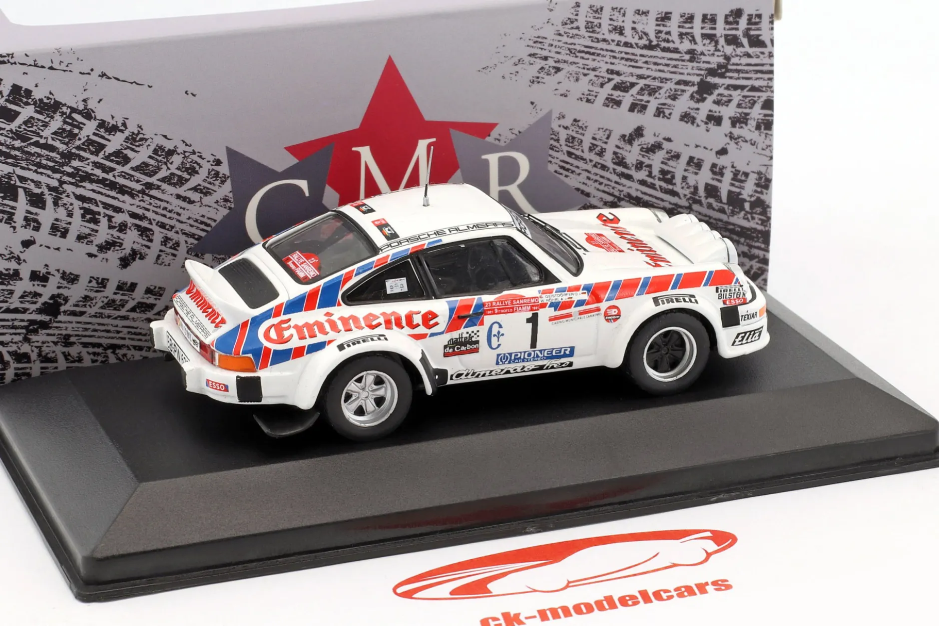 Porsche 911 SC Gr.4 #1 Rallye San Remo 1981 Röhrl, Geistdörfer 1:43 CMR