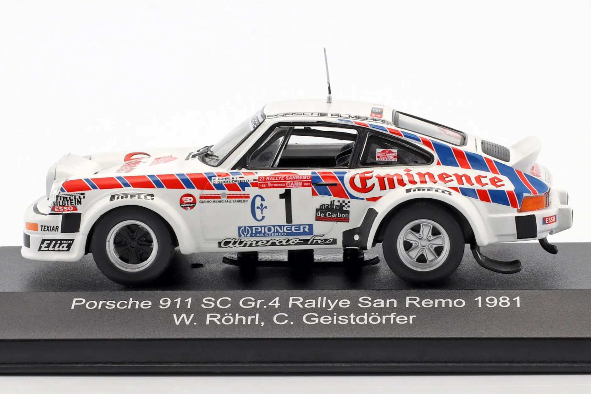 Porsche 911 SC Gr.4 #1 Rallye San Remo 1981 Röhrl, Geistdörfer 1:43 CMR