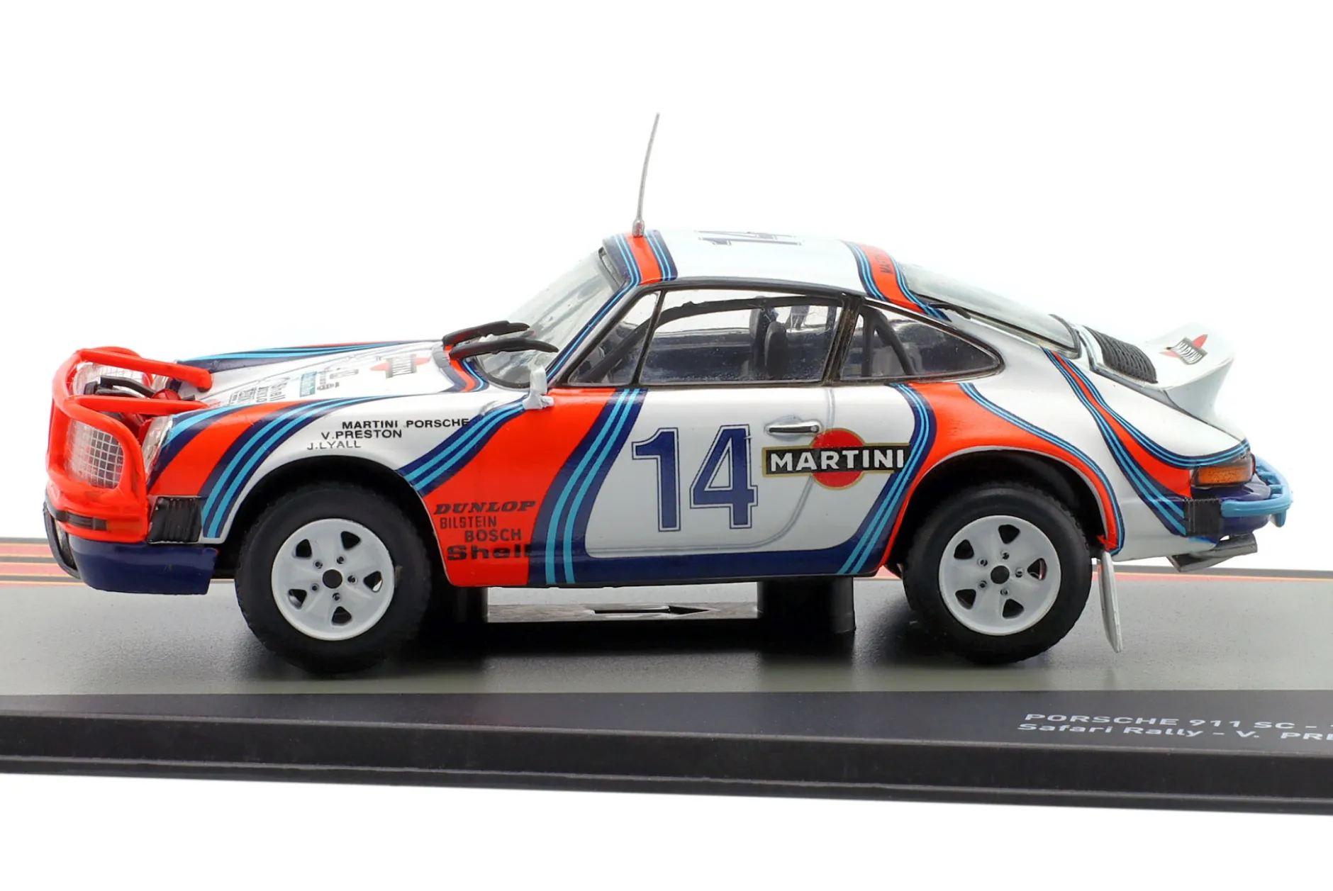 Porsche 911 SC #14 2nd Safari Rallye 1978 Preston, Lyall 1:43 Altaya