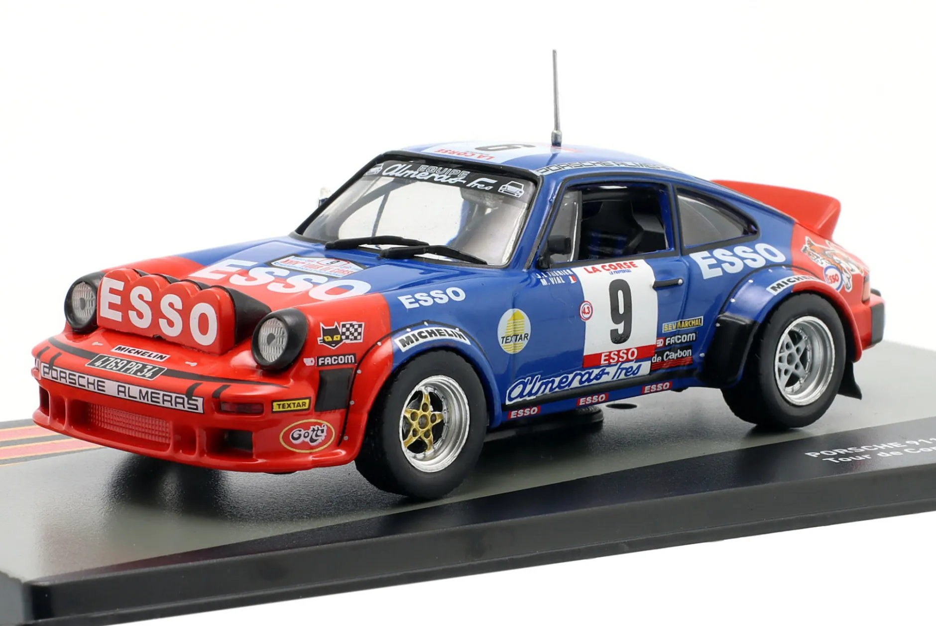 Porsche 911 SC #9 Sieger Rallye Tour de Corse 1980 Therier, Vial 1:43 Altaya