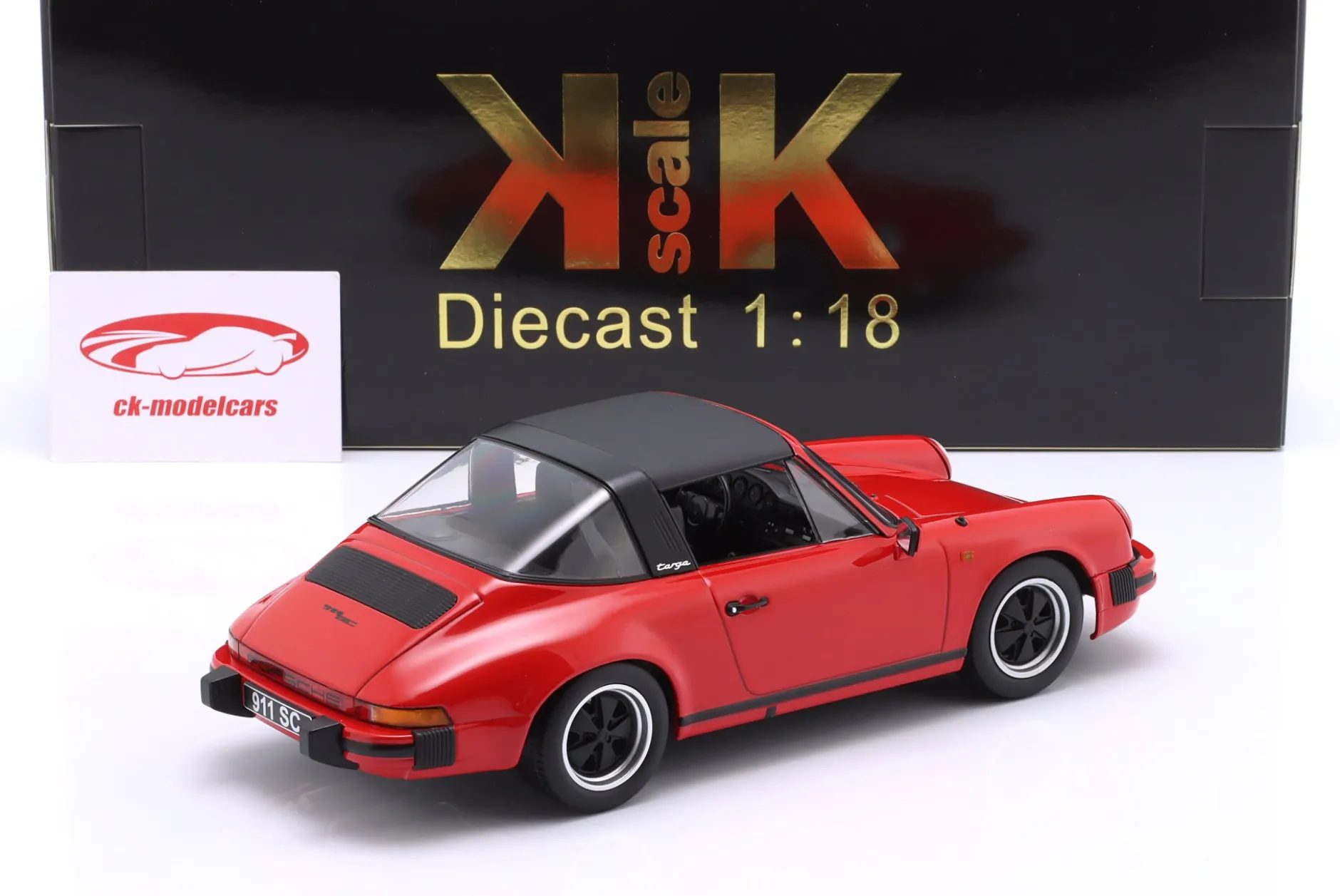 Porsche 911 SC Targa Baujahr 1983 rot 1:18 KK-Scale