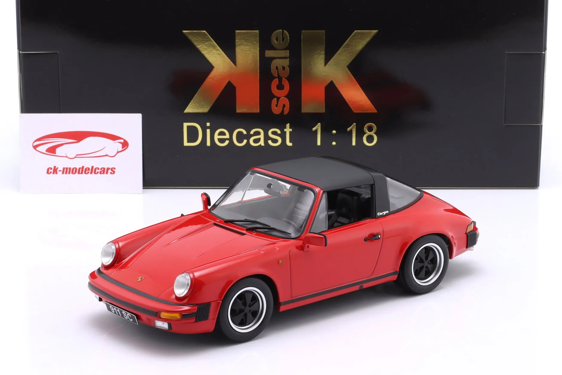 Porsche 911 SC Targa Baujahr 1983 rot 1:18 KK-Scale