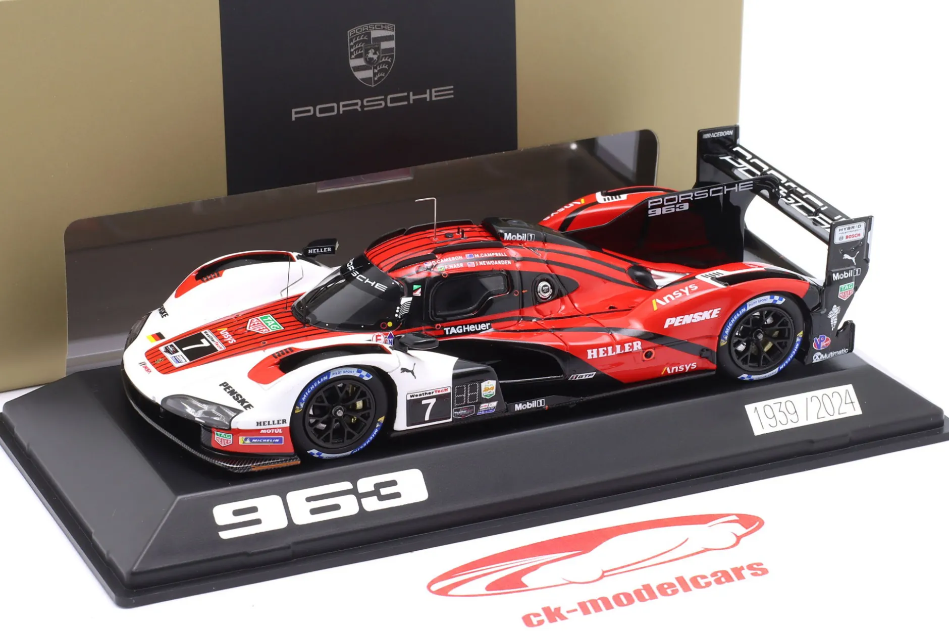 Porsche 963 #7 Sieger 24h Daytona 2024 Porsche Penske Motorsport 1:43 Spark