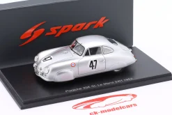 Porsche 356 SL Coupe #47 24h LeMans 1952 Lachaize, Martin 1:43 Spark