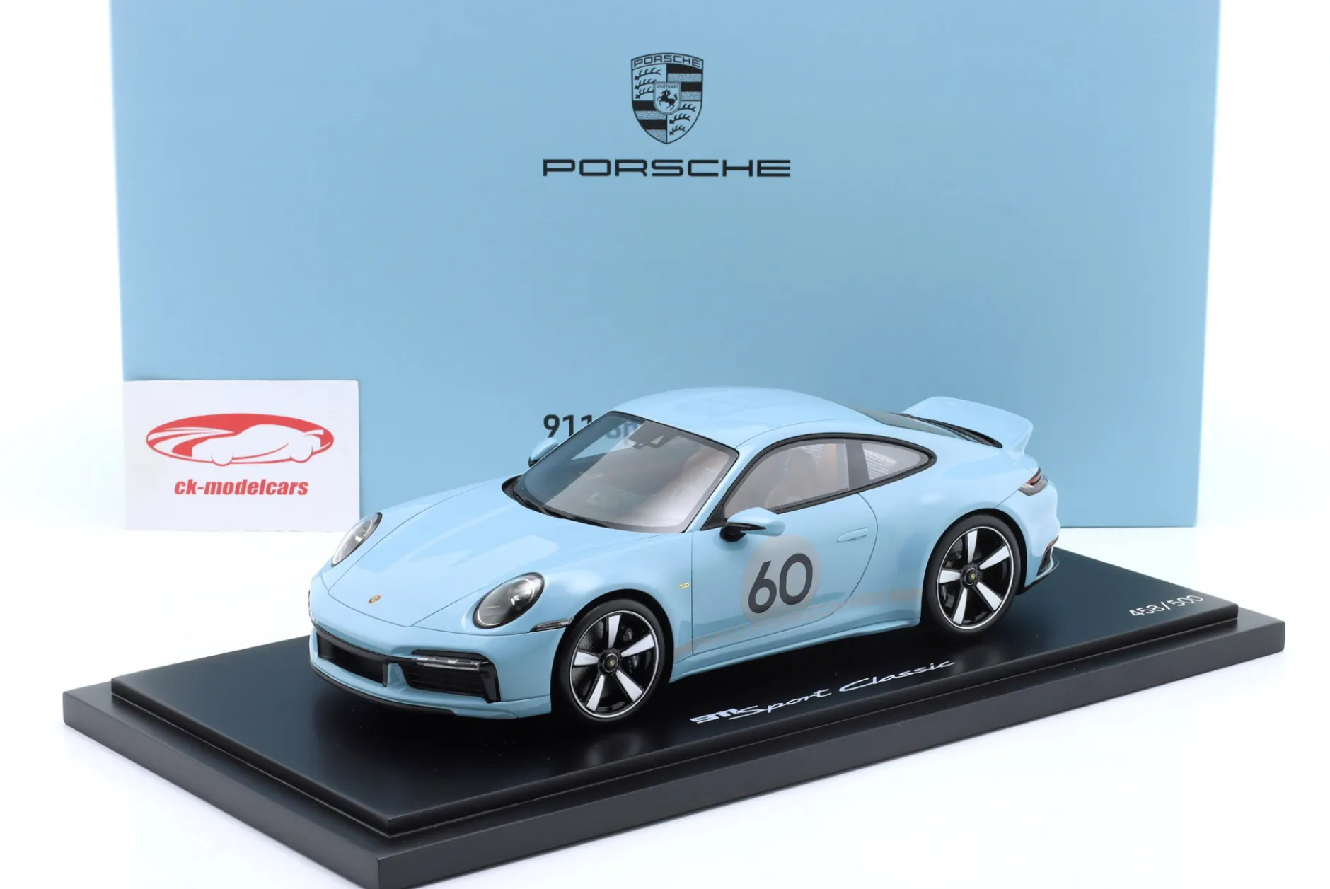 Porsche 911 (992) Sport Classic 2022 meissenblau 1:18 Spark