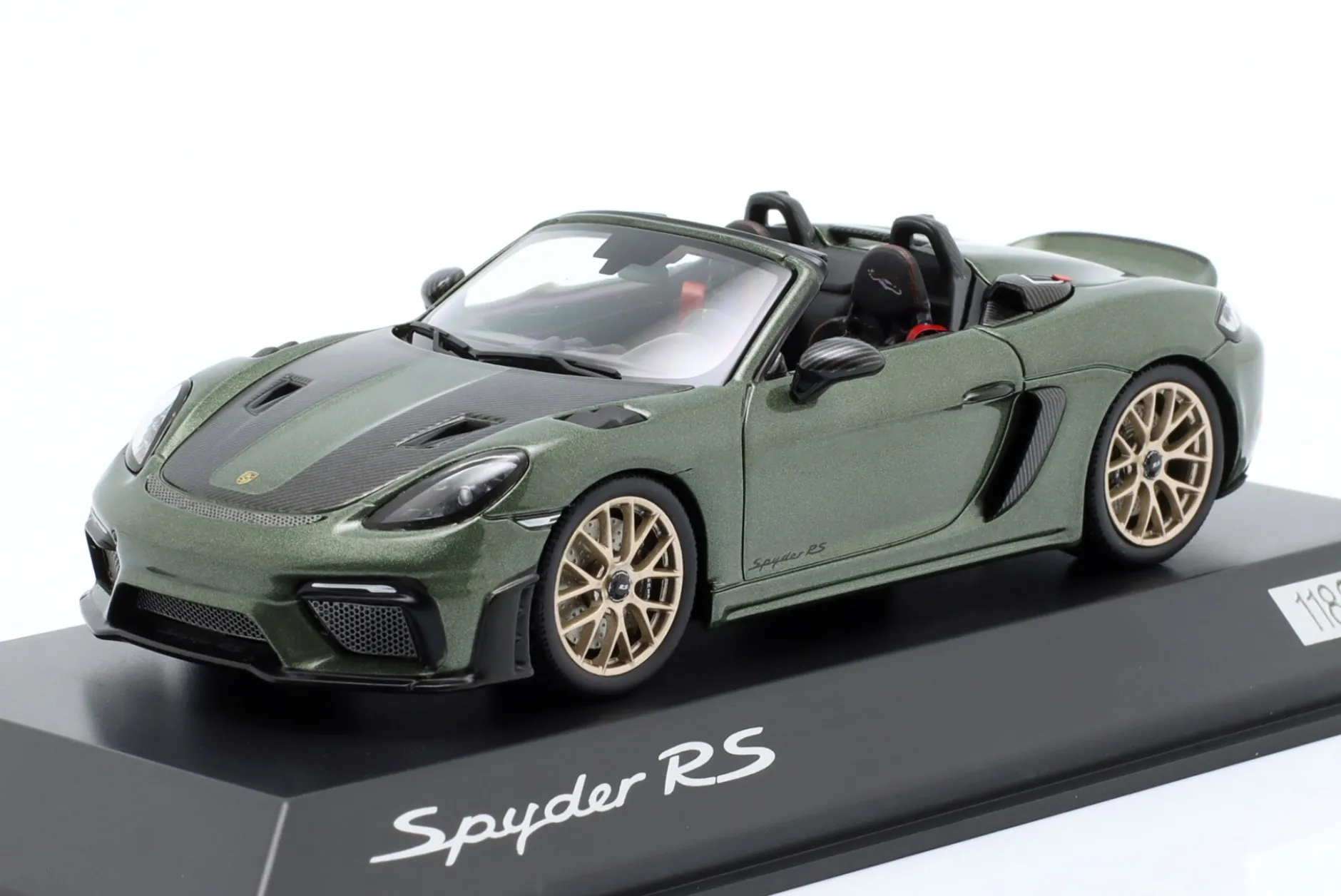 Porsche 718 (982) Spyder RS Baujahr 2024 grün metallic 1:43 Spark