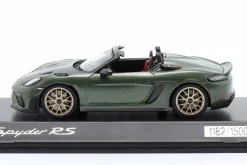 Porsche 718 (982) Spyder RS Baujahr 2024 grün metallic 1:43 Spark