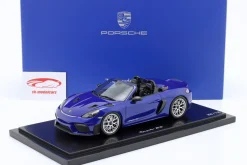 Porsche 718 (982) Spyder RS Baujahr 2024 San Marino blau 1:18 Spark