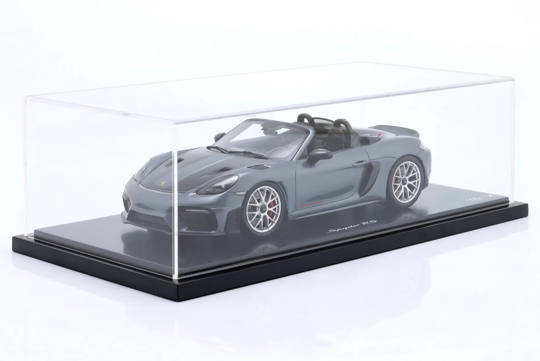 Porsche 718 (982) Spyder RS Baujahr 2024 vanadiumgrau 1:18 Spark