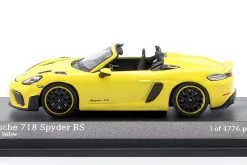 Porsche 718 (982) Spyder RS 2023 racing gelb 1:64 Tarmac Works / Minichamps