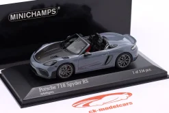 Porsche Spyder RS Weissach-Package 2023 arktikgrau 1:43 Minichamps