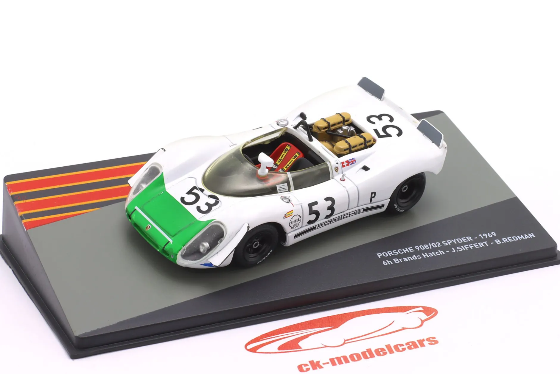 Porsche 908/2 Spyder #53 Sieger 6h Brands Hatch 1969 Siffert, Redman 1:43 Altaya