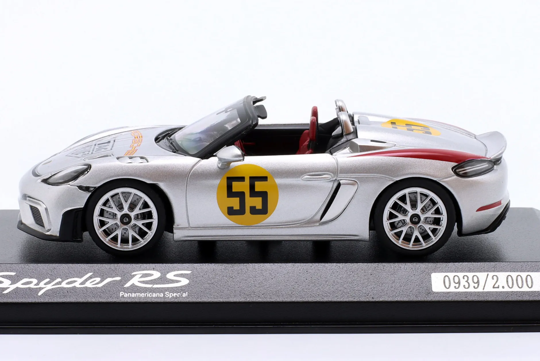 Porsche 718 (982) Spyder #55 Tribute Carrera Panamericana 1954 1:43 Minichamps